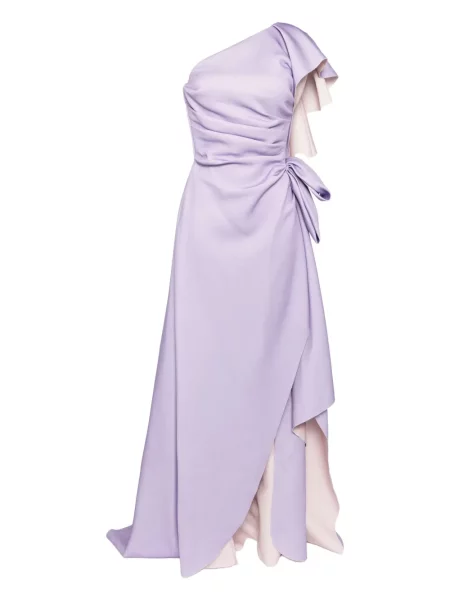 Rochie Saiid Kobeisy drapată de costum violet
