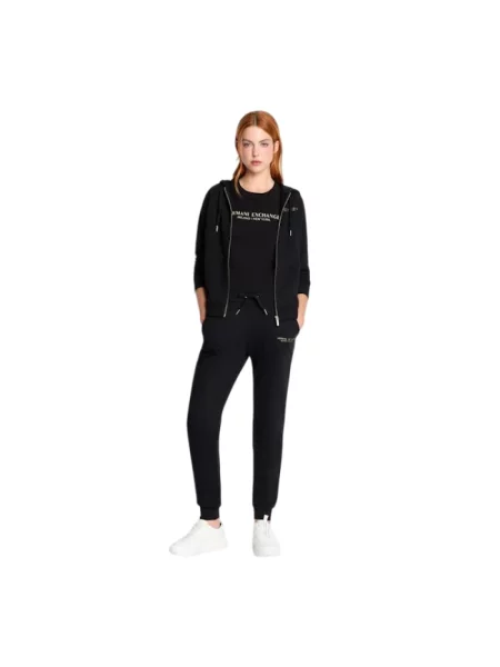 Sweter Armani Exchange z kapturem czarny