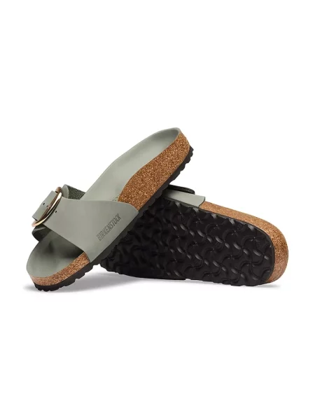 Birkenstock шльопанці шкіряні Madrid Big Buckle Oiled Leather