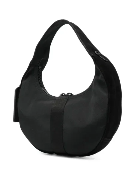 Geantă Moschino din piele de căprioară negru