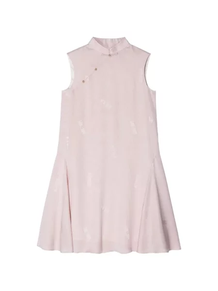 Rochie mini Shanghai Tang în linie A roz