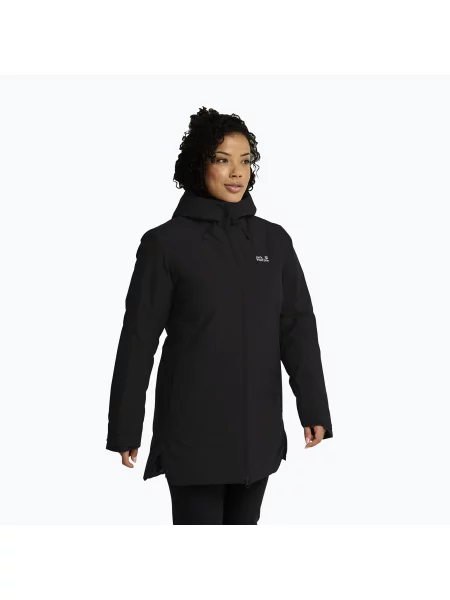 Geacă de ploaie pentru femei Jack Wolfskin Heidelstein 2 Ins black negru