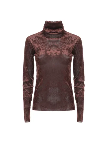 Sweter z golfem D.exterior brązowy