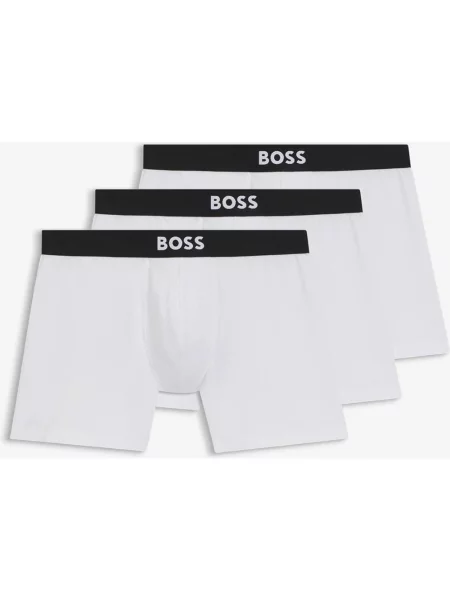 Bokserki BOSS One czarny 3 sztuki XS biały
