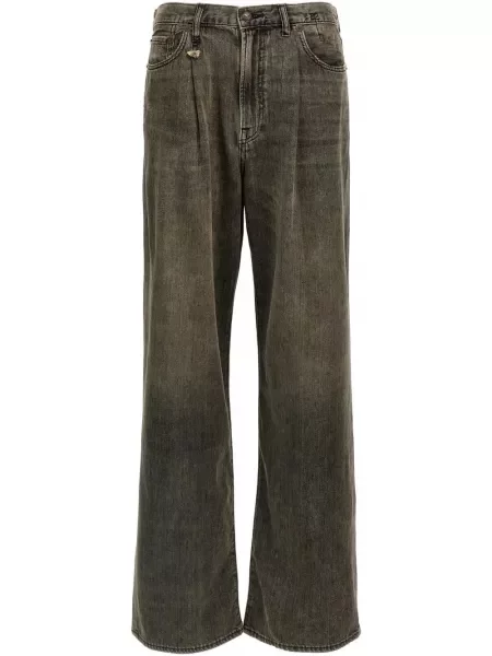 Szerokie jeansy R13 szare