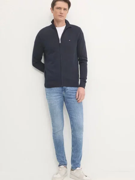 Geacă Tommy Hilfiger albastru