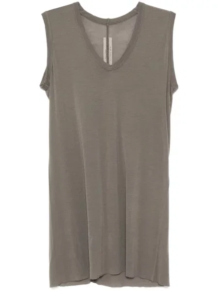Kamizelka Rick Owens z dekoltem w serek szara