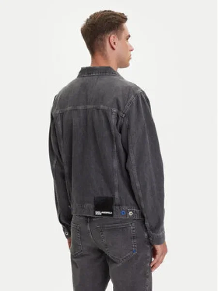 Karl Lagerfeld Jeans Džínsová bunda Regular Fit sivá