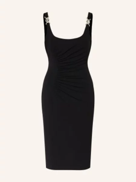 Versace Sukienka Koktajlowa Z Dżerseju schwarz czarna