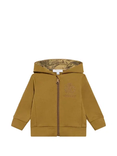 Bluza z kapturem dziecięca Roberto Cavalli brązowa