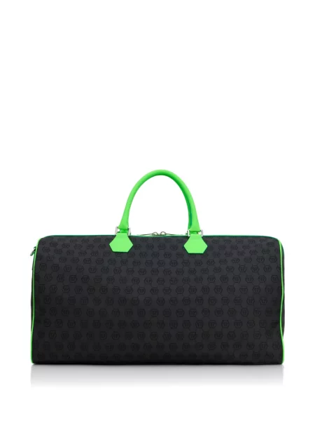 Geantă Philipp Plein din jacard negru