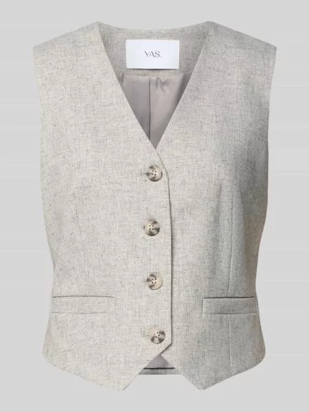 Krój regular fit kamizelka z dekoltem w serek Model RIU' Y.a.s