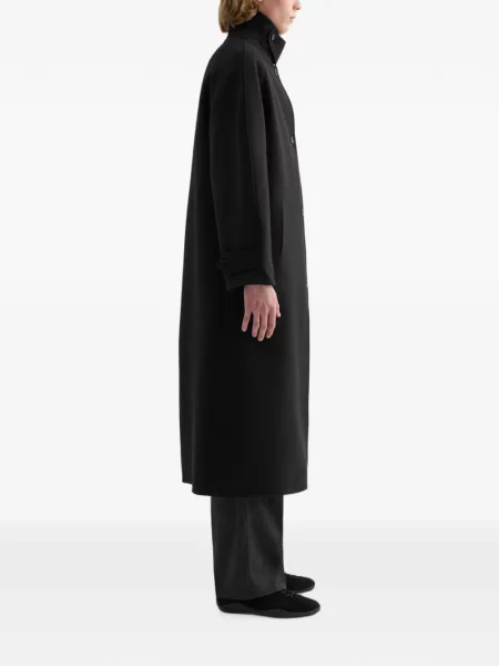 Palton Jil Sander de lână negru