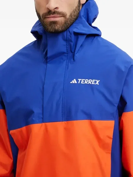 Trening Adidas alergare cu glugă cu broderie gri