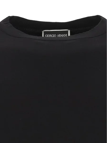 Tricou Giorgio Armani din jerseu negru