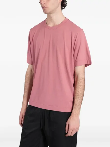 Scurt tricou Alpha Studio cu decolteu rotund roz