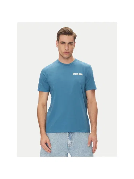 Calvin Klein Jeans Póló Regular Fit kék