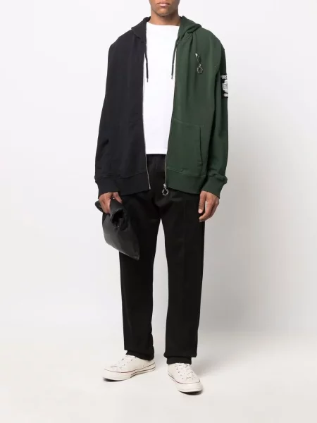 Hanorac cu glugă Raf Simons X Fred Perry verde