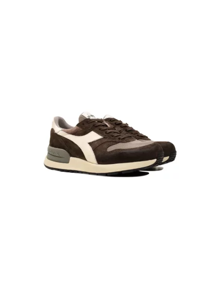 Sneakersy Diadora skórzane brązowe