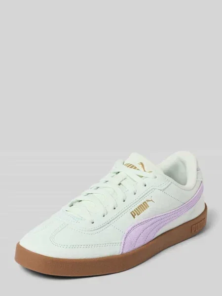 Sneakersy z naturalnej skóry bydlęcej model Era Suede' Puma miętowe