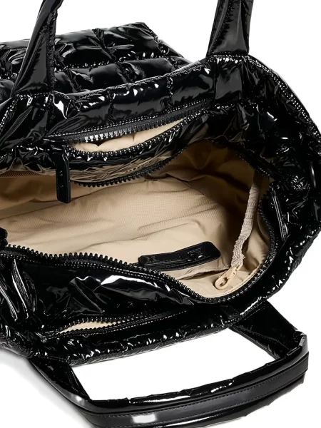 Geanta de piele Veecollective din piele negru