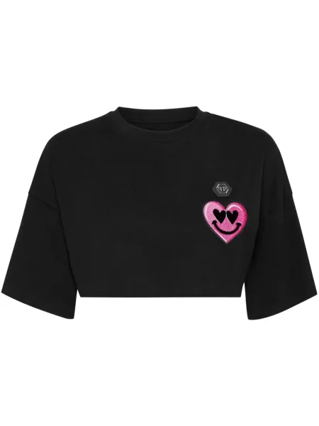 Cropp tricou Philipp Plein negru