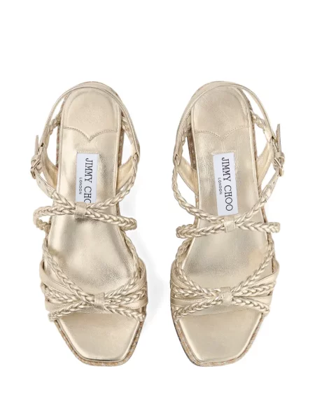 Sandale Jimmy Choo cu pană țesuți