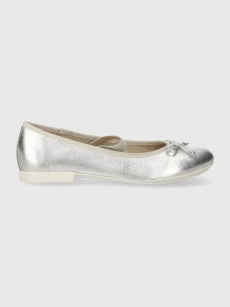 Balerinke Geox Jr Plie S Srebrna