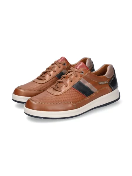 Sneakersy Mephisto skórzane brązowe