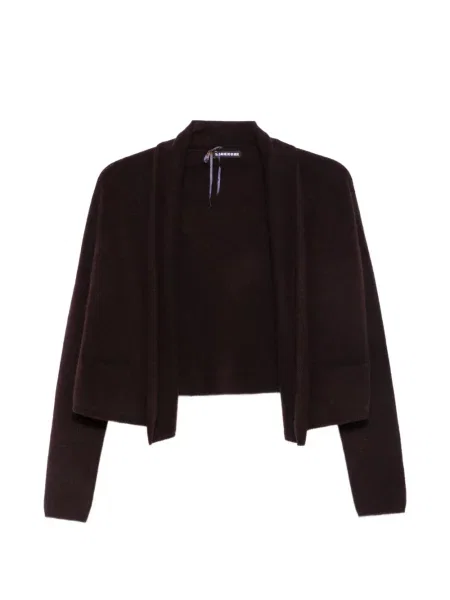 Gulerat decupat cardigan Susanne Bommer violet