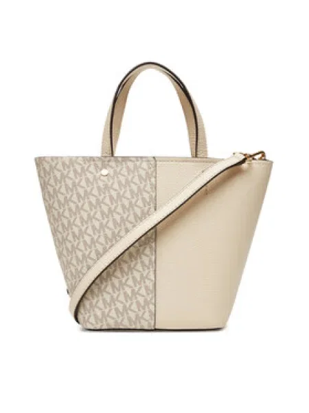 MICHAEL Michael Kors Táska Flora Ekru fekete