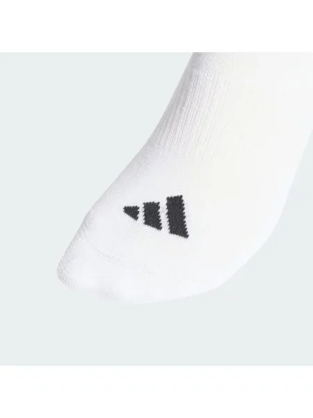 PONOŽKY 3 STRIPES CUSHIONED SPORTSWEAR MID CUT – 3 PÁRY bílé