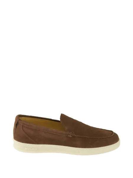 Pantofi loafer Woolrich din piele maro