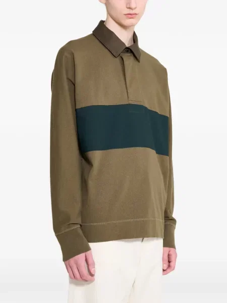 Tricou polo Margaret Howell verde