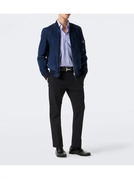 Chinos nohavice Tom Ford keper čierna