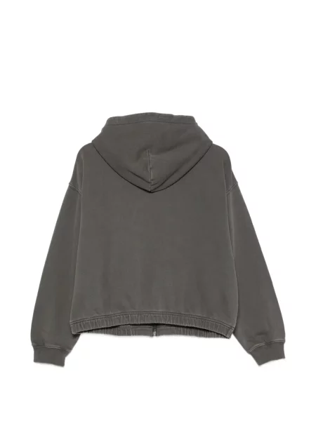 Majica s kapuljačom Carhartt Wip s autogramom siva