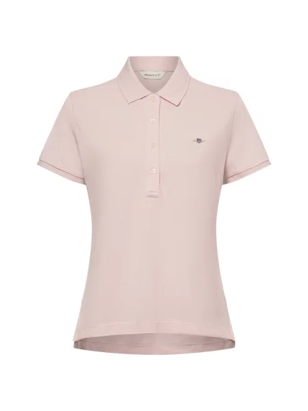 Gant koszulka polo SLIM SHEILD CAP SLEEVE Kobiety S różowy