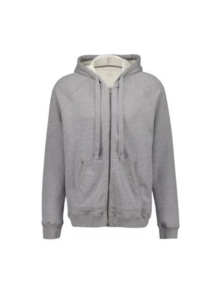 Bluza z kapturem Majestic Filatures z kapturem szara