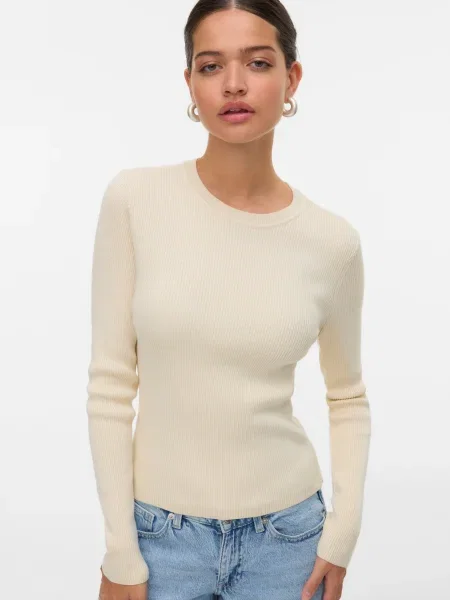 VERO MODA Pulover VMGIZELLE' bej