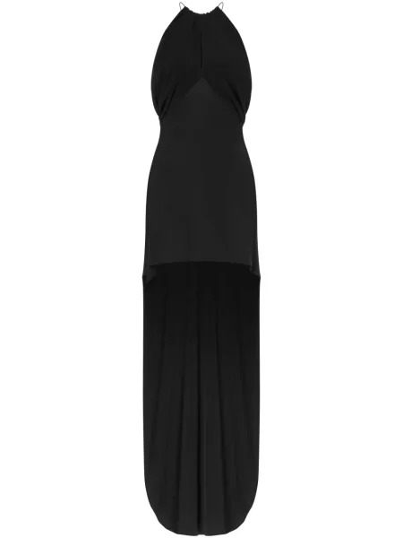Rochie Philosophy Di Lorenzo Serafini cu talie înaltă cu gât halter de costum negru