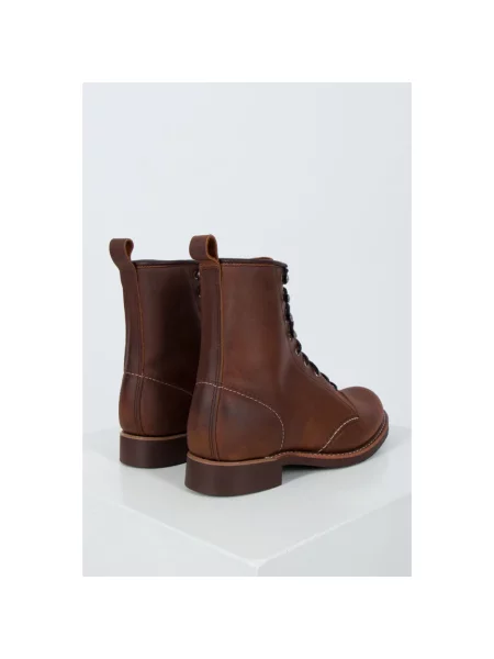 Botki Red Wing Shoes skórzane czerwone