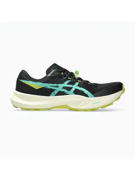 Pantofi de alergare pentru bărbați ASICS Fuji Lite 6 black/aurora green negru