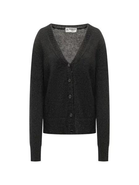 Cardigan Fiorucci cu decolteu în V negru