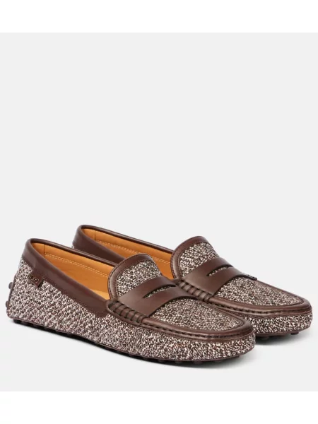 Pantofi loafer Tod's din piele maro