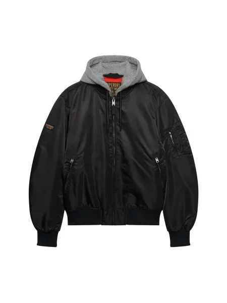 Superdry & Co Geacă de primăvară-toamnă gri negru