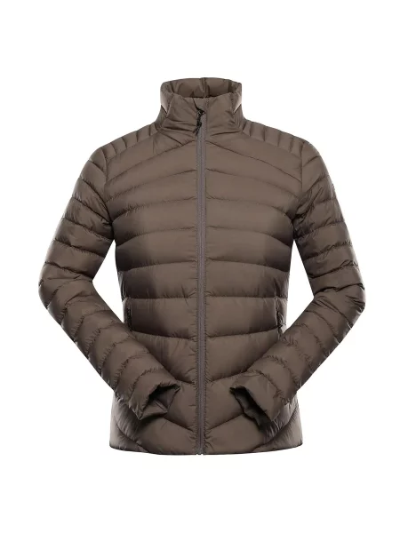 Kurtka puchowa Alpine Pro Retera brązowa
