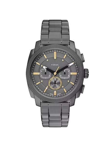 FOSSIL Ceas analogic auriu / argintiu / negru / alb gri