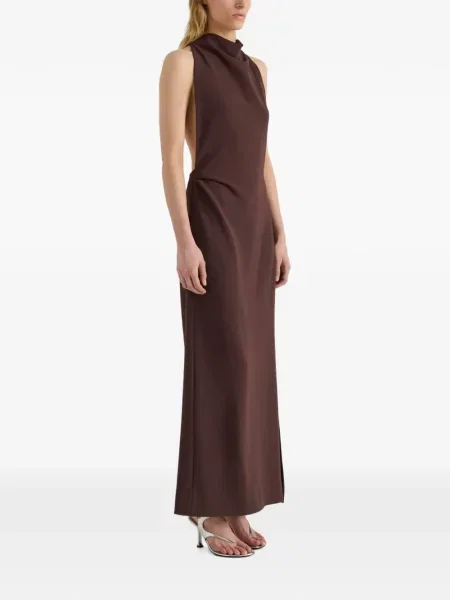 Rochie Proenza Schouler din crep maro