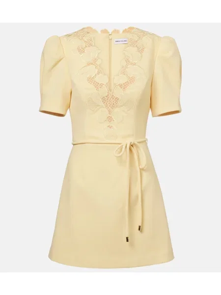 Rochie Rebecca Vallance din dantelă galben