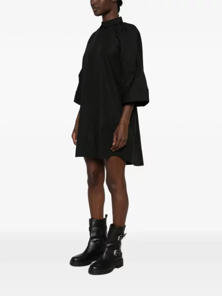 Rochie tip cămașă Sacai evazată negru